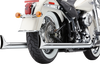 Cobra True Dual Exhaust - Fishtail - '12-'17 Softail 6989