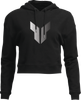 Women'S Noise Pullover Crop Hoodie - Black - Medium