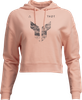 Women'S Iconic Pullover Crop Hoodie - Pink - Medium