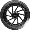Coastal Moto Wheel Rear Left Hurricane 3D Trike W/Tire Solid Black 18" Pkg-Hurl-187T-Sb
