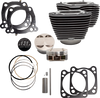 S&S Cycle Cylinder & Piston Kit - 131" - Wrinkle Black With Highlighted Fins - M8 910-0762