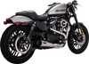Vance & Hines 2-Into-1 Upsweep Exhaust System - Brushed - Stainless Steel 27327