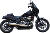 2-Into-1 Qualifier Exhaust System - 50-State - Silver - Softail 550-1103
