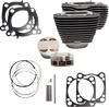 S&S Cycle Cylinder Kit 4.25"Bore 4.375"Stroke Wblack W/Highlights M8 910-0625A