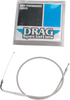 Drag Specialties Stainless Braided Throttle Cable - 32-1/2"