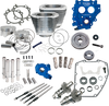 S&S Cycle 100" Power Package Performance Kit - Gear Drive - Silver 330-0663
