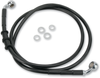 Drag Specialties Brake Line - Front - Black - +2" - '10-'15 Fxdwg