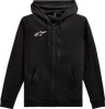 Asymmetrical Zip-Up Hoodie - Black - Large 12135103010L