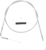 Drag Specialties Stainless Braided Throttle Cable - 44"