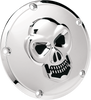 Drag Specialties Skull Derby Cover - Chrome - 5 Hole