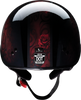 Z1R Vagrant Helmet - Red Catrina - Black/Red - Medium