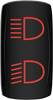 Moose Utility Rocker Switch - Hi/Lo Beam - Red Hlb-Pwr-R
