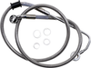 Drag Specialties Brake Line - +6" - Stainless Steel - '15-'17 Softail