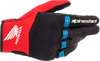 Honda Copper Gloves - Black/Bright Red/Blue - Small 3568321-1317-S