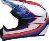 Z1R Helmet Dirtmaxx Vortex Child Rwb Lg/Xl