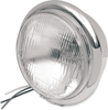 Drag Specialties Bottom Mount H4 Headlight - 5-3/4" - Chrome