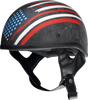 Z1R Cc Beanie Helmet - Justice - Black/Red/White/Blue - Medium