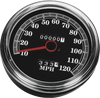 Drag Specialties 5" Mph Fl-Style 2:1 Speedometer - '89-'95 Black Face