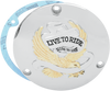 Drag Specialties Live To Ride Derby Cover - 3 Hole - Gold