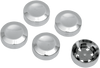 Drag Specialties Rear Pulley Bolt Cover - Chrome