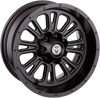 Moose Utility Wheel - 399X - Front - Black - 12X7 - 4/136 - 4+3 399Mo127136Mb4