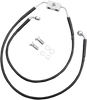 Drag Specialties Brake Line - Front - Black - +10" - Fxdwg '12-'17