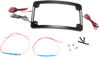 Custom Dynamics Tri-Radius License Plate Frame W Flushmount Leds - Black Tf06-B