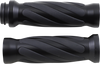 Drag Specialties Grips - Twisted - Tbw - Matte Black