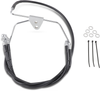 Drag Specialties Brake Line - Front - Black - +6" - Flh '96-'07
