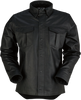 Z1R Motz Leather Shirt - Black - 4Xl