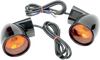 Drag Specialties Bullet Turn Signal Lights Flt - Black