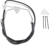 Drag Specialties Brake Line - Front - Black - +10" - Flh '96-'07