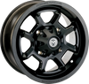 Moose Utility Wheel - 415X - Front/Rear - Black - 15X7 - 4/110 - 5+2 415Mo157110Mb55