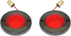Custom Dynamics Led Flat Turn Signals - 1156 - Black - Red Lens Pb-Fb-R-1156Br