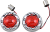 Custom Dynamics Bullet Turn Signal 1156 - Chrome - Red Lens Pb-Br-Rr 56-Cr