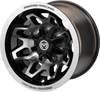 Moose Utility Wheel - 416X - Rear - Machined Black - 14X8 - 4/136 - 4+4 416M148136Gbmf4