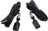 Drag Specialties Marker Light - Smoke/Amber - Matte Black