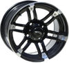 Ams Wheel - Roll'N 104 - Front/Rear - Machined Black - 15X7 - 4/156 - 4+3 5700-031Ab
