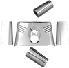 Drag Specialties Fork Tins - Chrome - Ribbed - '86-'17 Flst - 5-Piece