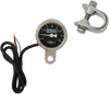 Drag Specialties Electronic Mini Tachometer - Steel Housing - Led Illuminated Black Face - 1-7/8"