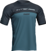 Thor Intense Assist Censis Short-Sleeve Jersey - Teal/Midnight - Large