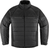 Icon Ghost Puffer Jacket - Black/Charcoal - Large