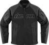 Icon Mesh Af Leather Jacket - Black - Small