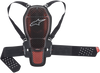 Nucleon Kr-1 Cell Back Protector - Red/Black - Xs 6504520-009-Xs
