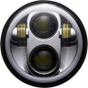 Custom Dynamics 5.75" Headlamp - With Mounting Ring - Chrome Pg-575-C