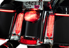 Ciro Filler Panel Light - Clear Lens - Red Leds - Chrome 40048