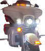 Custom Dynamics Windshield Trim - Sequential Turn Signals - Chrome Cd-Wt2-Seq-05-C