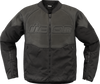 Icon Overlord3 Leather Jacket - Black - Xl