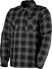 Icon Jacket Fallblock Flannel Black Lg