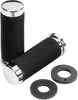 Parts Unlimited Grips - Foam - 1" - 150 Mm - Chrome